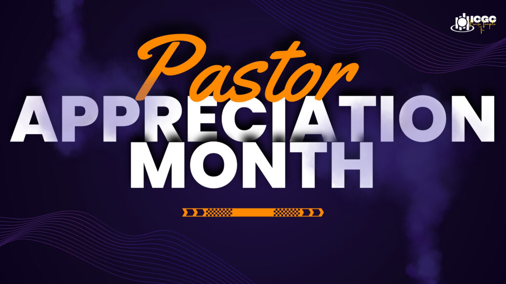 LET'S CELEBRATE OUR PASTOR THIS OCTOBER!!